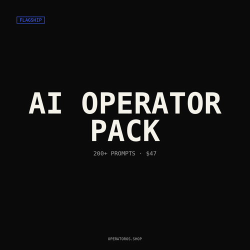 AI Operator Pack — 200+ Prompts for Business Operations