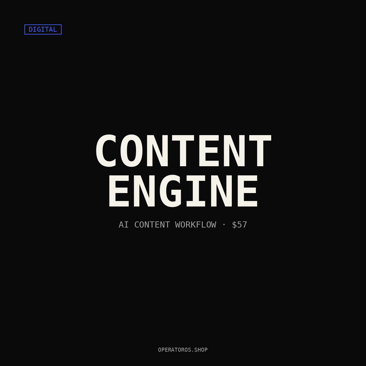Content Engine — AI-Powered Content System